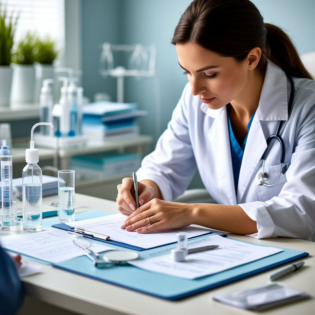 Doctor visit brittle nails health