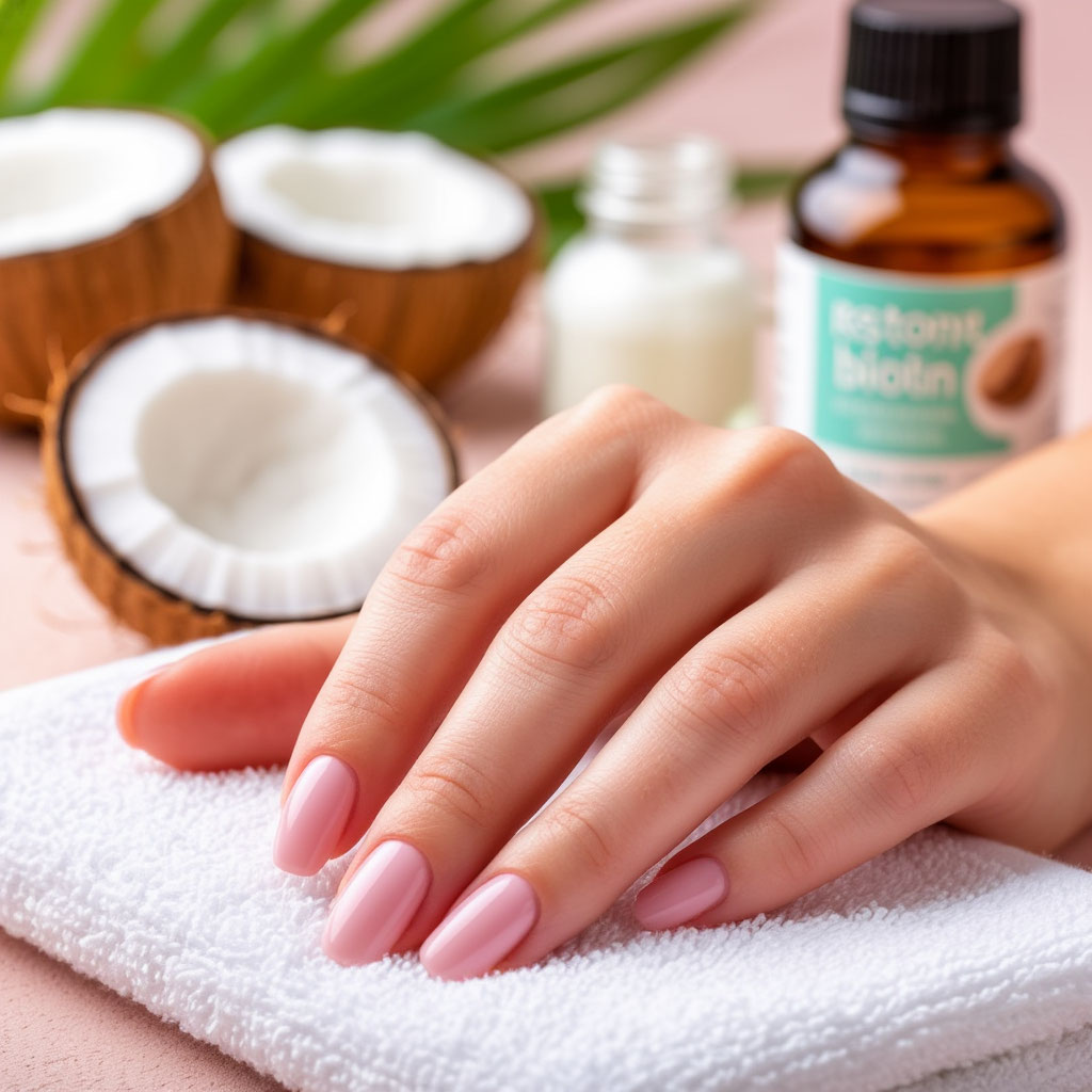 Healthy nails after repair treatment