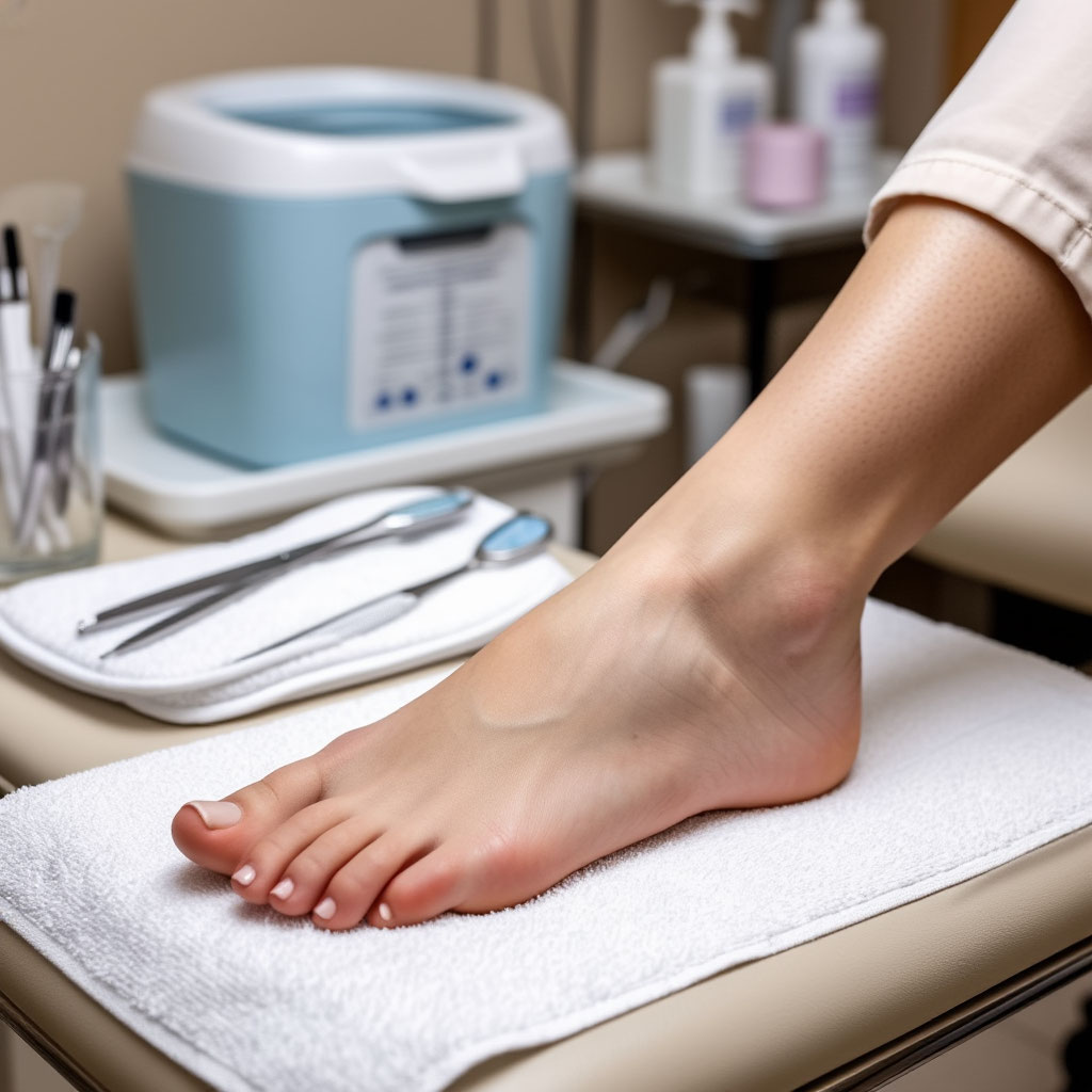 Safe pedicure with athlete’s foot